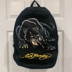 Ed Hardy Black Panther Backpack